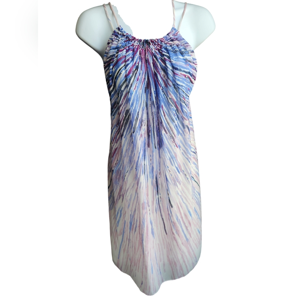 White House Black Market Burst Print Dress Size XL